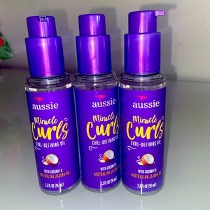 Aussie Miracle Curls Defining Oil 3.2 Ounce (Coconut & Jojoba Oil)